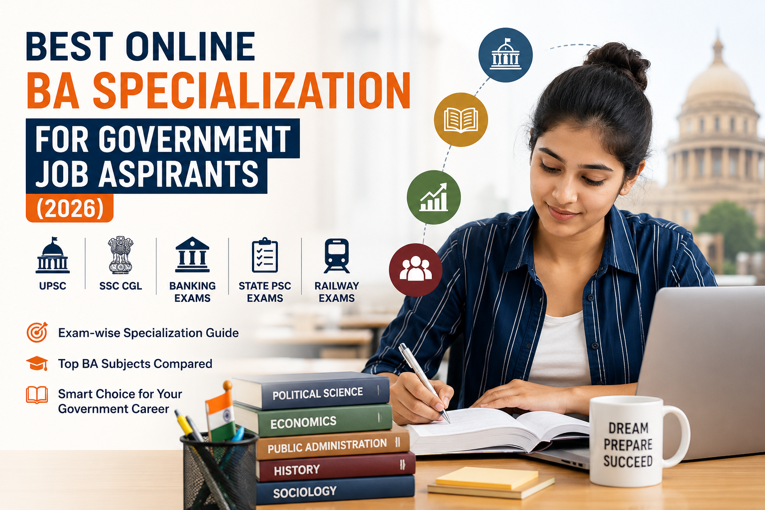 Best Online BA Specialization for Government Job Aspirants (2026)