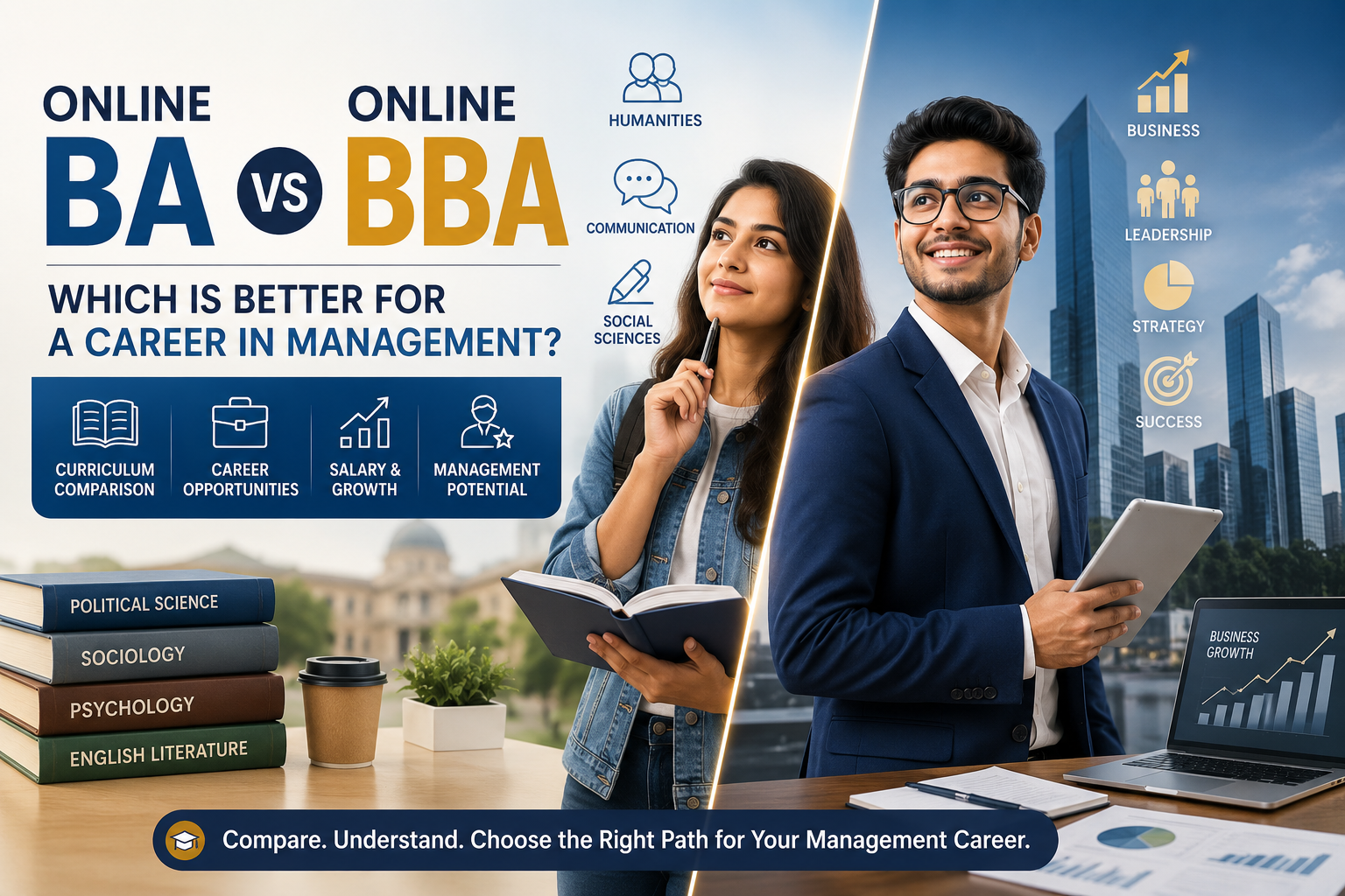 Online BA vs Online BBA: Which Is Better for a Career in Management?